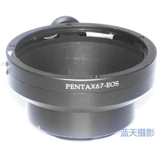For PENTAX67-EF Camera Lens Adapter Ring with Tripod fit For PENTAX 67 Lens on For Canon Mount DSLR Camera
