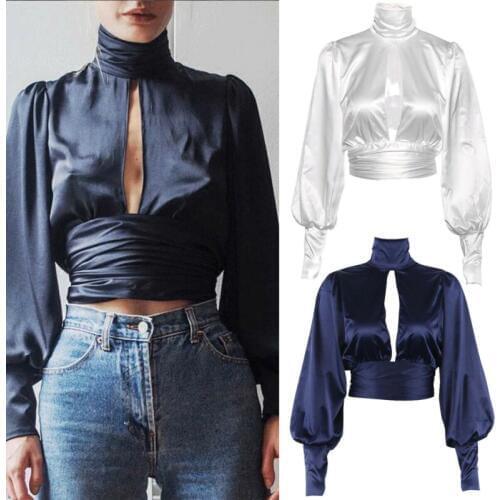 GuliriFei Satin Blouses