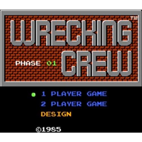 Wrecking Crew 60 Pins English Version Game Cartridge for 8 Bit 60pin Game Console Region Free