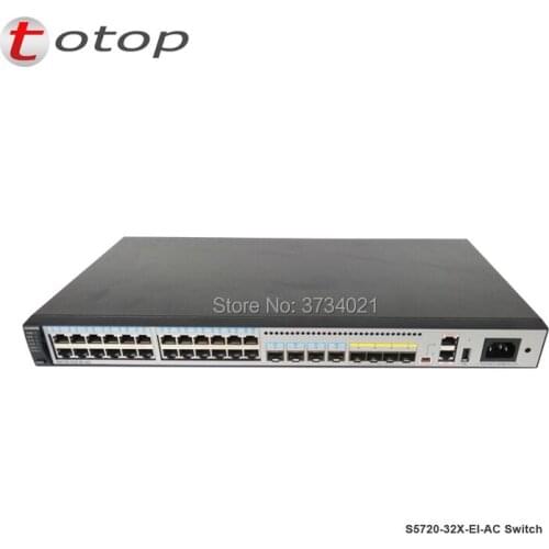 1pcs S5720 series Hua wei switch S5720-32X-EI-DC with 24 port sfp S5720 32X EI AC S5720-32X-EI-AC change to DC