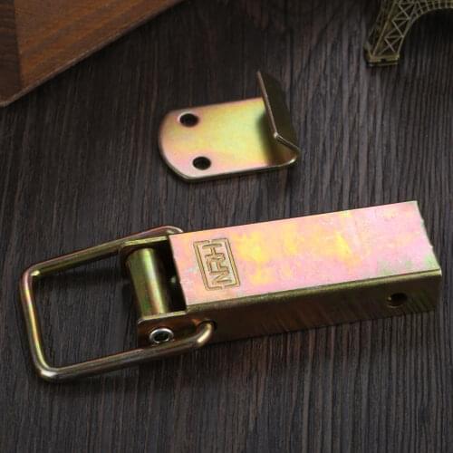 Iron Latch Hasp Wooden Box Catch Clasp Toolbox Lock Jewelry Box Hinges Hasp Furniture Hardware Accessories