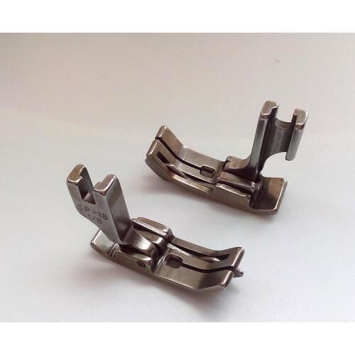 HINGED PRESSER FOOT WITH 1/8 INCH 3MM SPRING LOADED RIGHT GUIDE SP-18 SP18