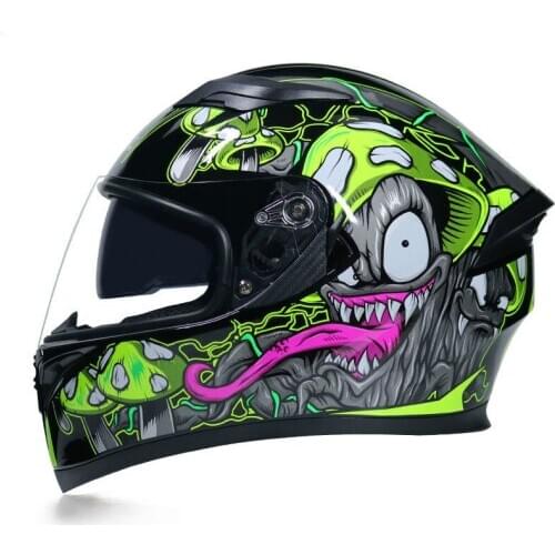 2020 New Stylish Four Season Double Shield Motorcycle Helmet DOT ECE Approved Flip Up Bluetooth Motorbike Helmet Motorbikes 4