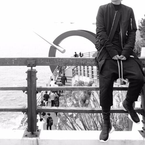 27-46 2018 New Mens clothing GD Hair Stylist fashion street Stereoscopic Side Pocket harem pants Capris plus size costumes