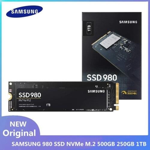 Original Samsung 980 SSD 1TB 500GB 250GB NVMe M.2 Internal Solid State Drive 2280 TLC PCIe Gen 3.0 x 4 NVMe 1.4 Hard Disk