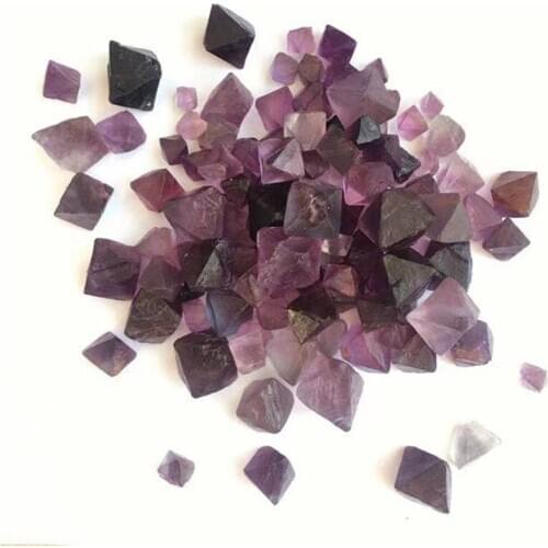 Natural fluorite octahedron specimen healing stone crystal Purple fluorite Rough Stone gemstone