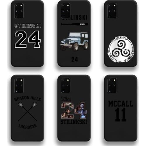 Teen Wolf Stilinski 24 TV Series Phone Cases For Samsung Galaxy S21 Plus Ultra S20 FE M11 S8 S9 plus S10 5G lite 2020