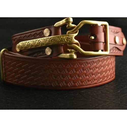Braided pattern Belt For Men Woven Belts Luxury Genuine Leather Cow Straps flower buckle Designer Men For Jeans belt knight belt