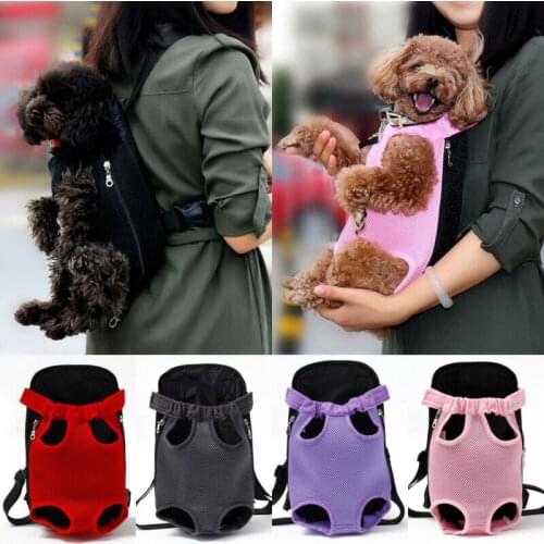 Cat Dog Backpack Solid Color New Strap Breathable Portable Front Backpack Traveling Backpack Pet Bag Pet Supplies