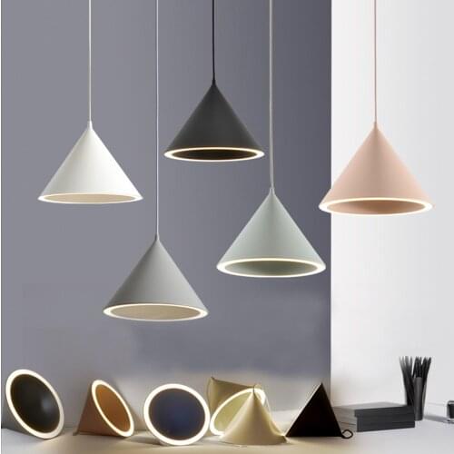 12W 18W Modern Restuarant Chandelier Living Room Dining Room Kitchen Hanging Light Nordic Bar Bedroom Bedside Pendant Light