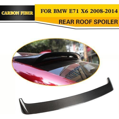 Carbon Fiber Car Roof Spoiler Lip For BMW X6 E71 2008-2013