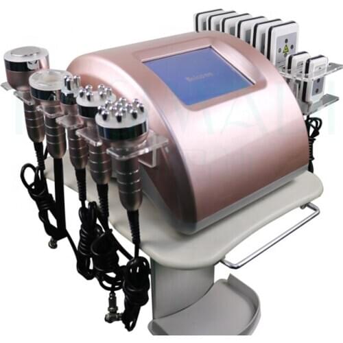 Salon Use 6 in 1 Ultrasonic RF Vacuum lipolaser for Body and Face Cavitation Machine Body Slimming