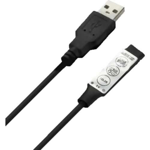 1M DC5V USB Cable Power Wire For USB RGB LED Strip Light 3Key Controller Voltage DC 5V High Quality And Practical