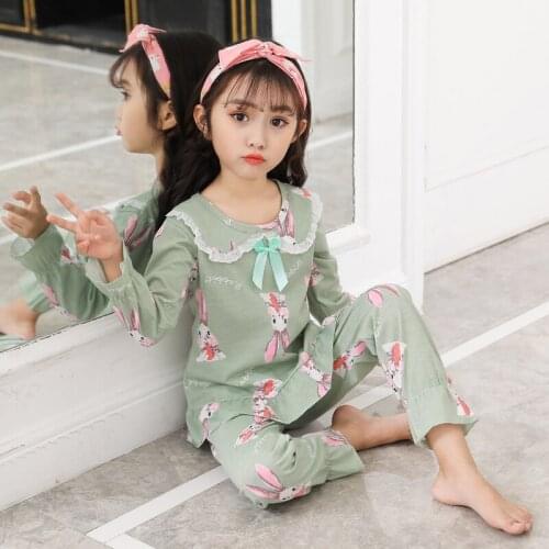 Spring Autumn Princess Nightwear Children Girls Cartoon Pajamas Sleepwear Loungewear Kids Pijamas Pyjama Set Homewear 3-14y