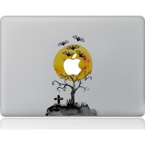 Dark Bat Moonlight Vinyl Decal Laptop Sticker For DIY Macbook Pro Air 11 13 15 inch Laptop Skin