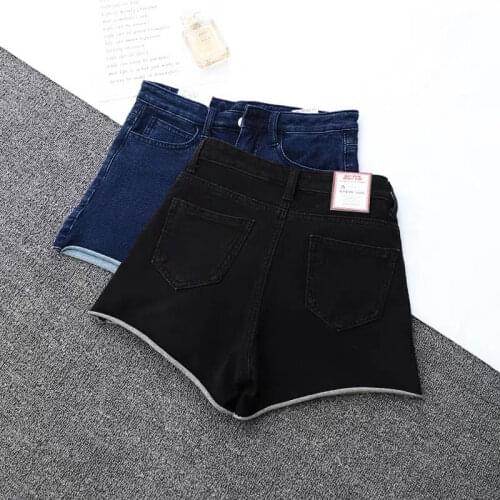 High Waist Short Pants Loose Women Shorts Summer Pink Female New Straight Loose size Casual Solid Wide Leg Trousers Streetwear