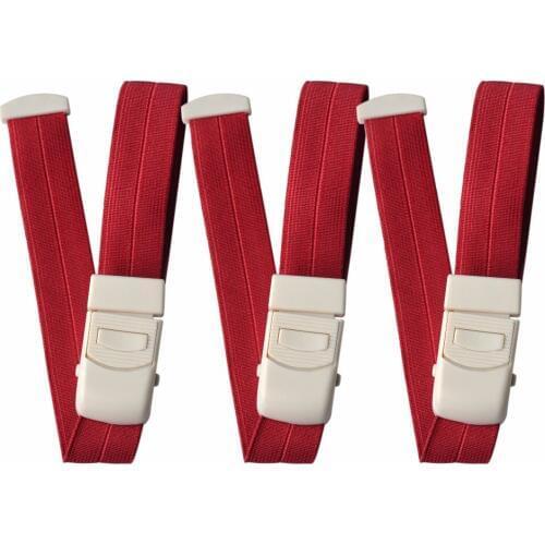 10Pcs/Lot First Aid Device Tourniquet Compression Bandage Quick Slow Release Reusable Surgical Tourniquet With Buckle Color Red