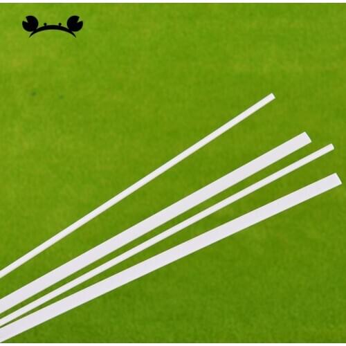 100pcs/lot 2mm 4mm semicircular ABS plastic white tube stick model toy sand table DIY building material length diorama 25cm