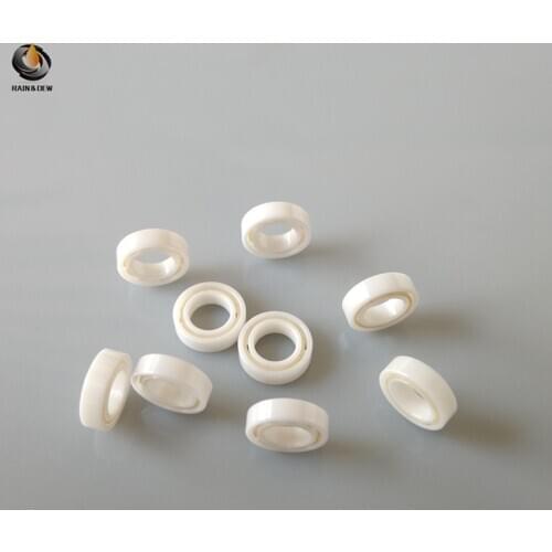 2pcs MR74 full Ceramic bearing 4x7x2.5mm Zirconia ZrO2 Ceramic ball bearings 4*7*2.5