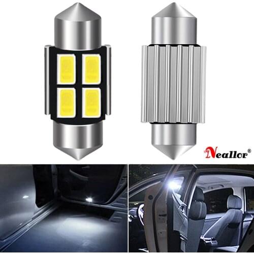 2x C5W LED CANBUS Festoon 31MM 36mm 39mm 41mm Car Dome Light 5630 SMD Error Free Car Interior Reading Bulb License Plate Lamp