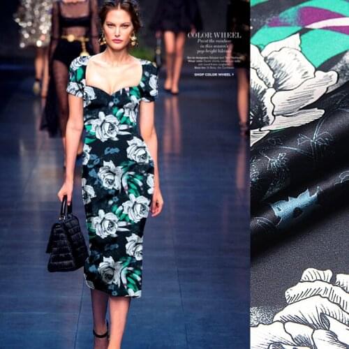 118cm printed satin silk fabric meter 19 mm soft silk stretch satin fabric satin shirt dress spandex fabric wholesale silk cloth