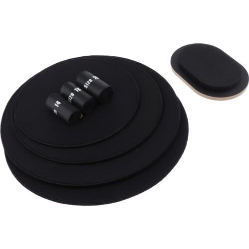 Rubber Foam Mute Silencer Standard-sized Pack 4 Drum Mute Fit Most Drum