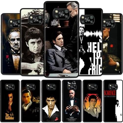 Scarface the Godfather Phone Case For Xiaomi Poco X3 NFC X3 M3 Pro 5G F3 GT F1 Redmi Note 8 9 10 Pro 8T 9T 9S Soft Cover Coque