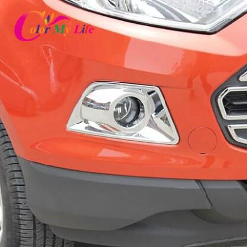 Color My Life ABS Car Fog Lamp Lamps Protection Cover Sticker for Ford Ecosport 2013 2014 2015 2016 2017 Accessories
