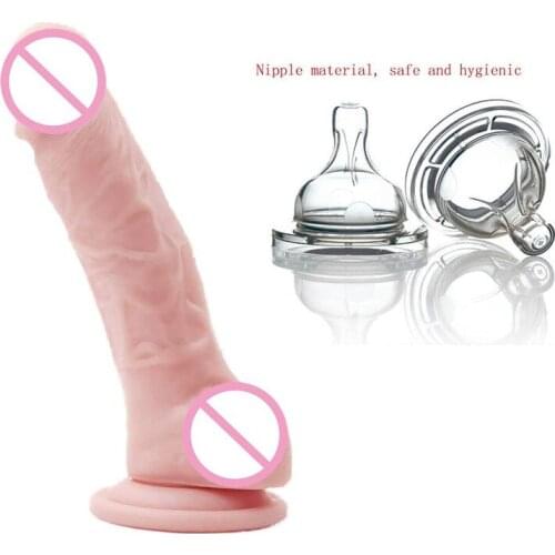 Erotic Soft Silicone Dildo Realistic Dildo for Strapon Women Sex Toys G Spot Dildo Realistic Simulation Penis Dildo Sex Shop