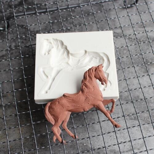 Horse Shape Mold Fondant Silicone Decoration Tool Chocolate Mold Cake Gumpaste Mold, Sugarcraft, Kitchen Accessories, Jewelry De