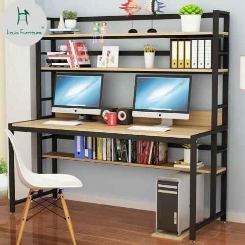 Louis Fashion Computer Desks Home Minimalist Bookshelf and Bookcase