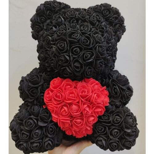 Rose Bear 40cm For Women Valentines Day Teddy Bear Rose 40cm Valentines Day Gift Home Decor