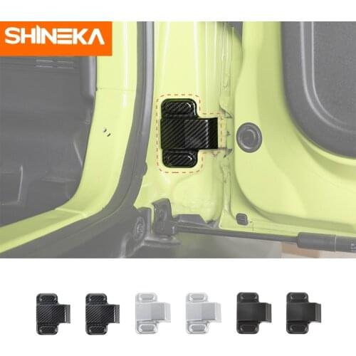 SHINEKA Interior Mouldings For Suzuki Jimny Car Rear Tailgate Screw Protection Decoration Cover Stickers For Suzuki Jimny 2019