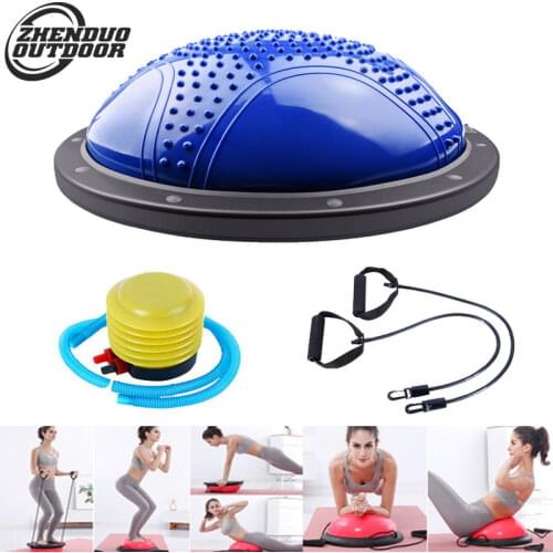 ABS Massage Yoga Hemisphere Yoga Ball Balance Hemisphere Pilates Fitness Exercise Ball Pilates Equipment