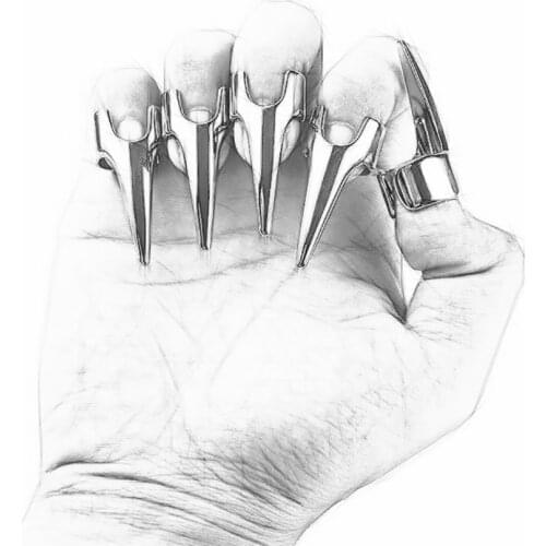 CamaTech Stainless Steel Thumb Cuffs BDSM Torture Metal Finger Nails Sleeve Bondage Sex Toys For Couples Slave Restraints Games