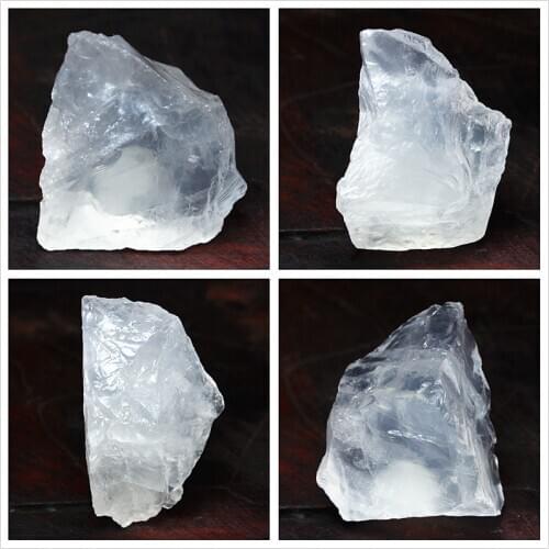 Natural white crystal seed 3-4cm milk ice cream kind of white crystal body carved stone material diy jewelry pendants