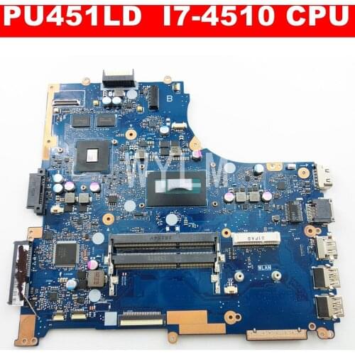 PU451LD With i7-4510 CPU Mainboard REV 2.0 For ASUS PRO451L PU451L PU451LD Laptop Motherboard Tested Well Free Shipping