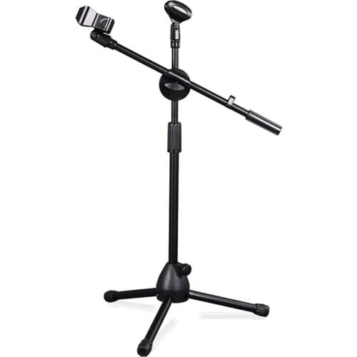 Ajustable Microphone Holder Professional Swing Boom Floor Stand Mic Stand Ajustable Stage Tripod Metal Swing Boom