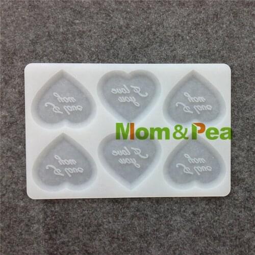 Mom&Pea CX006 High Quality Heart I Love You Shaped Silicone Mold Chocolate Mold Cake Decoration