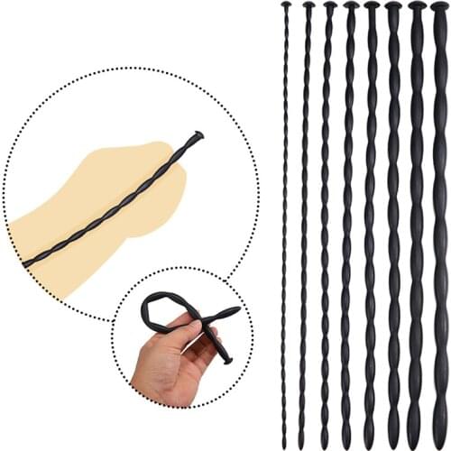 Silicone Urethral Catheter Penis Urethra Stimulator Dilator Urethral Rod Sex Toys Male Masturbator Penis Plugs Urethral Sounds