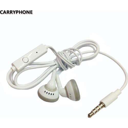 2pcs Sport Earphone wholesale Wired 3.5mm Headset Earbud with Microphone HandsFree for Samsung Huawei Smart Mobile phones in opp