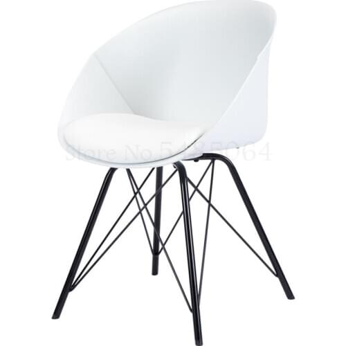 Sales Department Negotiate Single Arm Iron Chair Nordic Ins Stool Backrest Nail Tea Shop Chair Soft Bag