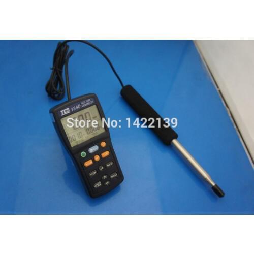 TES-1340 Hot Wire Thermo Anemometer Digital Anemometer Air Wind Flow Meter