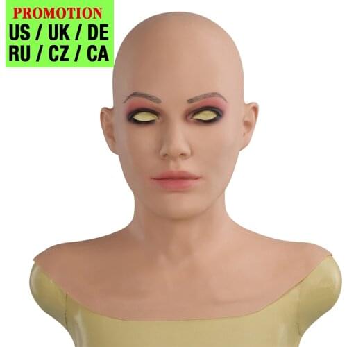 U-CHAMRMMORE Realistic Silicone Handmade Masks Crossdressing For Transgender Halloween Cosplay Male to Female Crossdresser