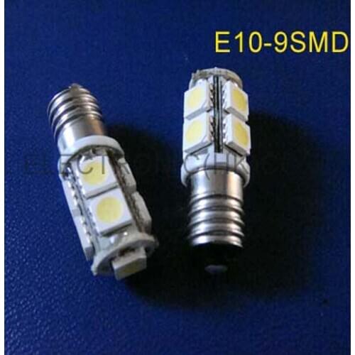 High quality 12V E10 led warning lights,led 12v E10 lamps,12V led E10 car bulbs free shipping 5pcs/lot