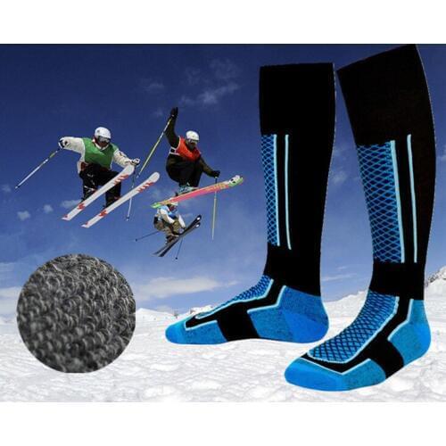 High Quality Winter Men Women Cotton Thick Warm Outdoor Sports Socks Professional Skiing Skating Long Socks