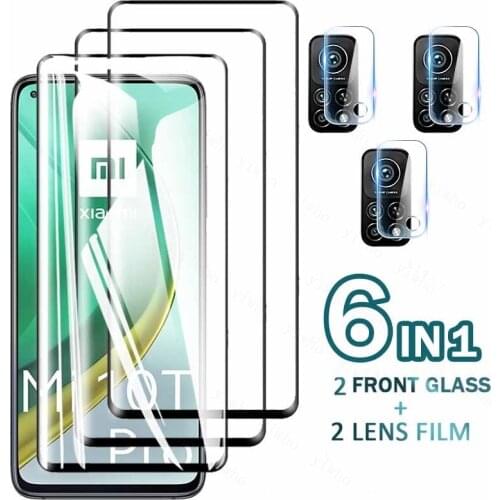 Protective Glass on For Xiaomi Mi 10T Pro Lite 5G Tempered Screen Protector Xiao Mi 10tPro 10tlite 10 T 4G Camera Glass Film
