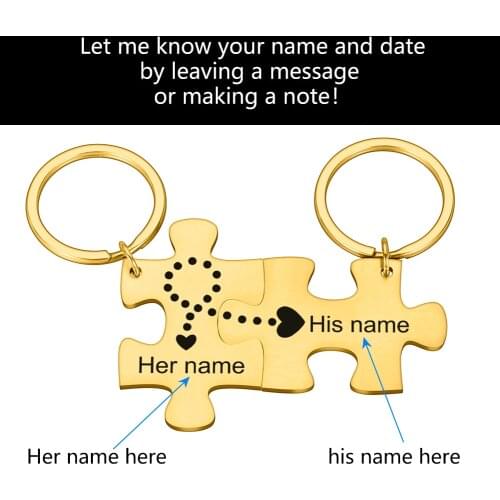 2Pcs Boyfriend Gift Key Chain Name for Women Men Couple Keychain Gifts for Husband Wife Boyfriend Girlfriend Valentines Day Gift