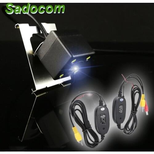 Car CCD 4LEDS Vehicle Backup wire or wireless monitor Rear View Reversing Camera For ford focus 2015 2016 2017