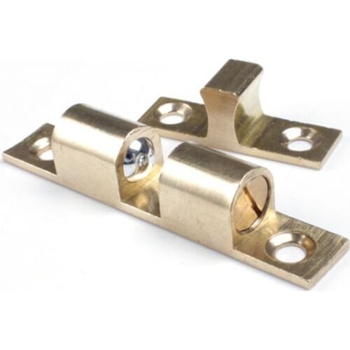 Free Shipping 42mm/60mm Brass Cabinet Catches Door Closer Cupboard Wardrobe Closet Buckle Stopper Furniture Part